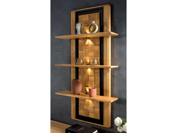 Dubový nábytek do obývacího pokoje včetně osvětlení LUNA 2