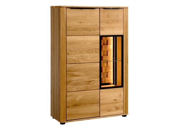 Dubový nábytek do obývacího pokoje včetně osvětlení LUNA 2