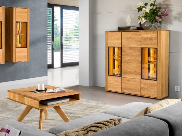 Dubový konferenční stolek LUNA typ 64