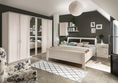 Moderní ložnicová sestava LUXOR 3 polární modřín