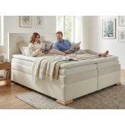 Boxspring postel LUMINA s úložným prostorem, matrací a topperem
