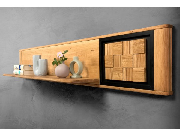 Dubový nábytek do obývacího pokoje včetně osvětlení LUNA 3