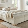 Boxspring postel LUMINA s úložným prostorem, matrací a topperem