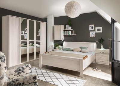 Moderní ložnicová sestava LUXOR polární modřín