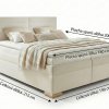 Boxspring postel LUMINA s úložným prostorem, matrací a topperem