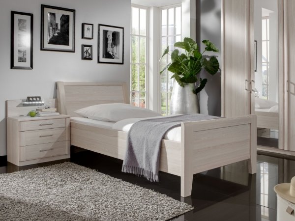 Ložnicová sestava pro jednu osobu LUXOR polární modřín