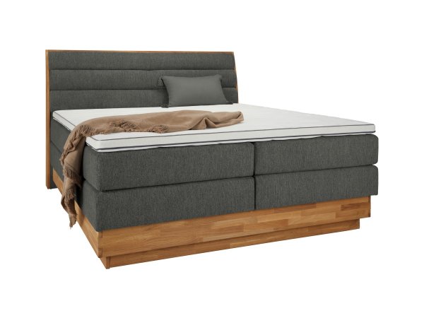 Postel boxspring s úložným prostorem KARISSA 4 dub masiv