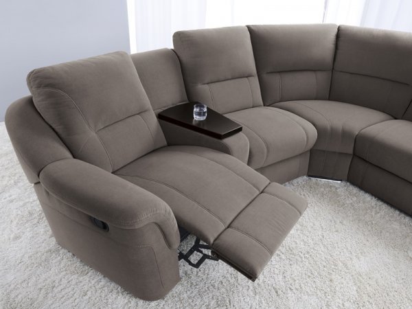 Kožená pohovka MALVIN s rozkládáním pro spaní