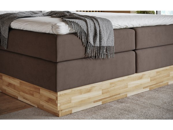 Postel boxspring s úložným prostorem KARISSA 3 dub masiv