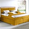 Postel boxspring včetně LED osvětlení MARCEL dub masiv