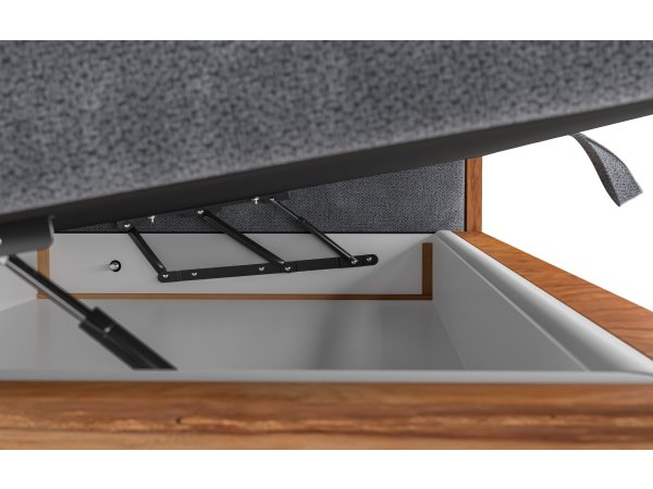 Postel boxspring s úložným prostorem MAESTRO dub masiv