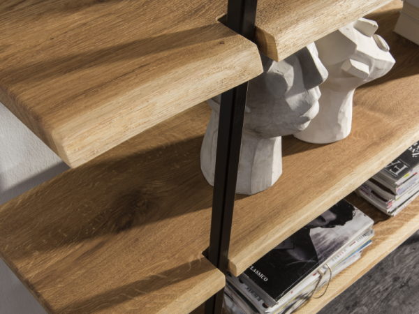 Designový dubový regál MALIBU dub sukatý