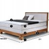Postel boxspring s úložným prostorem MAESTRO dub masiv