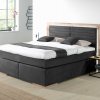 Postel boxspring včetně LED osvětlení MARCEL dub masiv