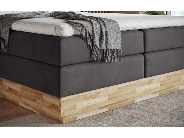 Postel boxspring s úložným prostorem KARISSA 7 dub masiv