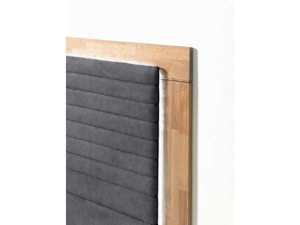 Postel boxspring včetně LED osvětlení MARCEL dub masiv