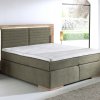 Postel boxspring včetně LED osvětlení MARCEL dub masiv