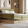 Postel boxspring s úložným prostorem KARISSA dub masiv