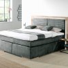 Postel boxspring včetně LED osvětlení MARCEL dub masiv