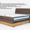 Postel boxspring s úložným prostorem KARISSA dub masiv