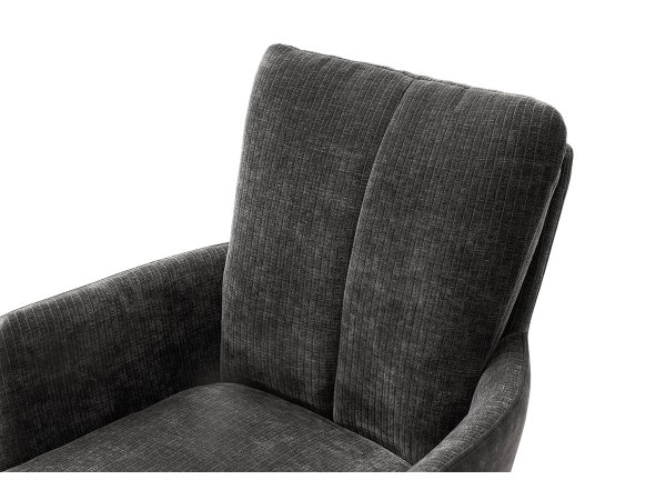 Jídelní otočná židle MALIA S s područkami antracit