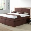 Postel boxspring včetně LED osvětlení MARCEL dub masiv