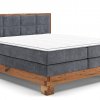 Postel boxspring s úložným prostorem MAESTRO dub masiv