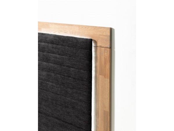 Postel boxspring včetně LED osvětlení MARCEL dub masiv