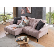 Malá prošívaná rohová sedací souprava COAST 3