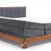 Postel boxspring s úložným prostorem MAESTRO dub masiv