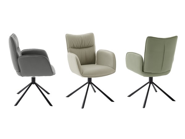 Jídelní otočná židle MARIN s područkami, cappuccino