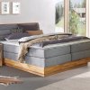 Postel boxspring s úložným prostorem KARISSA dub masiv