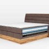 Postel boxspring s úložným prostorem KARISSA 3 dub masiv