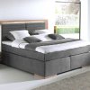 Postel boxspring včetně LED osvětlení MARCEL dub masiv