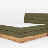 Postel boxspring s úložným prostorem KARISSA dub masiv