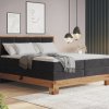 Postel boxspring s úložným prostorem a LED osvětlením MAESTRO dub masiv