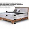 Postel boxspring s úložným prostorem MAESTRO dub masiv