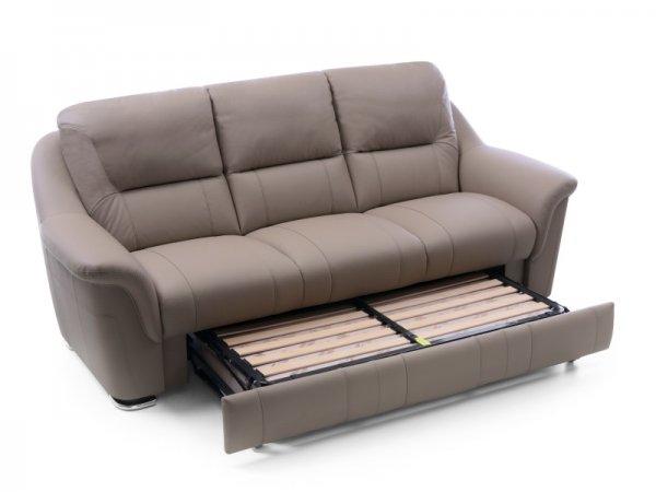 Kožená pohovka MALVIN s rozkládáním pro spaní
