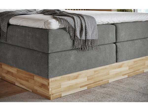 Postel boxspring s úložným prostorem KARISSA 2 dub masiv