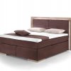 Postel boxspring včetně LED osvětlení MARCEL dub masiv