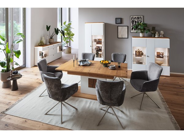 Jídelní otočná židle AMBER E, cappuccino