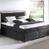 Postel boxspring včetně LED osvětlení MARCEL dub masiv