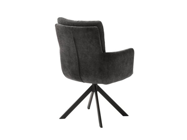 Jídelní otočná židle MALIA S s područkami antracit