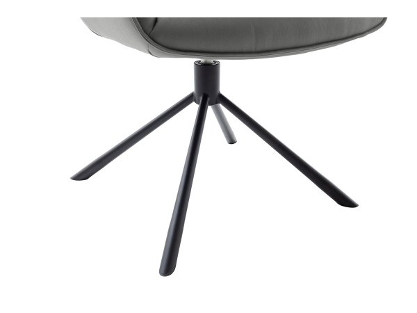 Jídelní otočná židle MARIN s područkami, antracitová