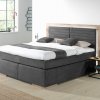 Postel boxspring včetně LED osvětlení MARCEL dub masiv