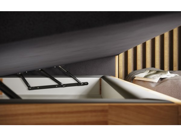 Postel boxspring s úložným prostorem KARISSA 7 dub masiv