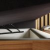 Postel boxspring s úložným prostorem KARISSA dub masiv