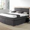 Postel boxspring včetně LED osvětlení MARCEL dub masiv