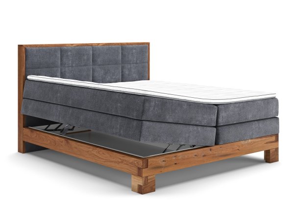 Postel boxspring s úložným prostorem MAESTRO dub masiv
