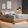 Postel boxspring s úložným prostorem MAESTRO dub masiv
